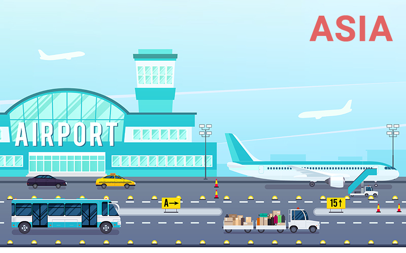 Danh sách sân bay quốc tế châu á kèm theo mã ICAO và IATA